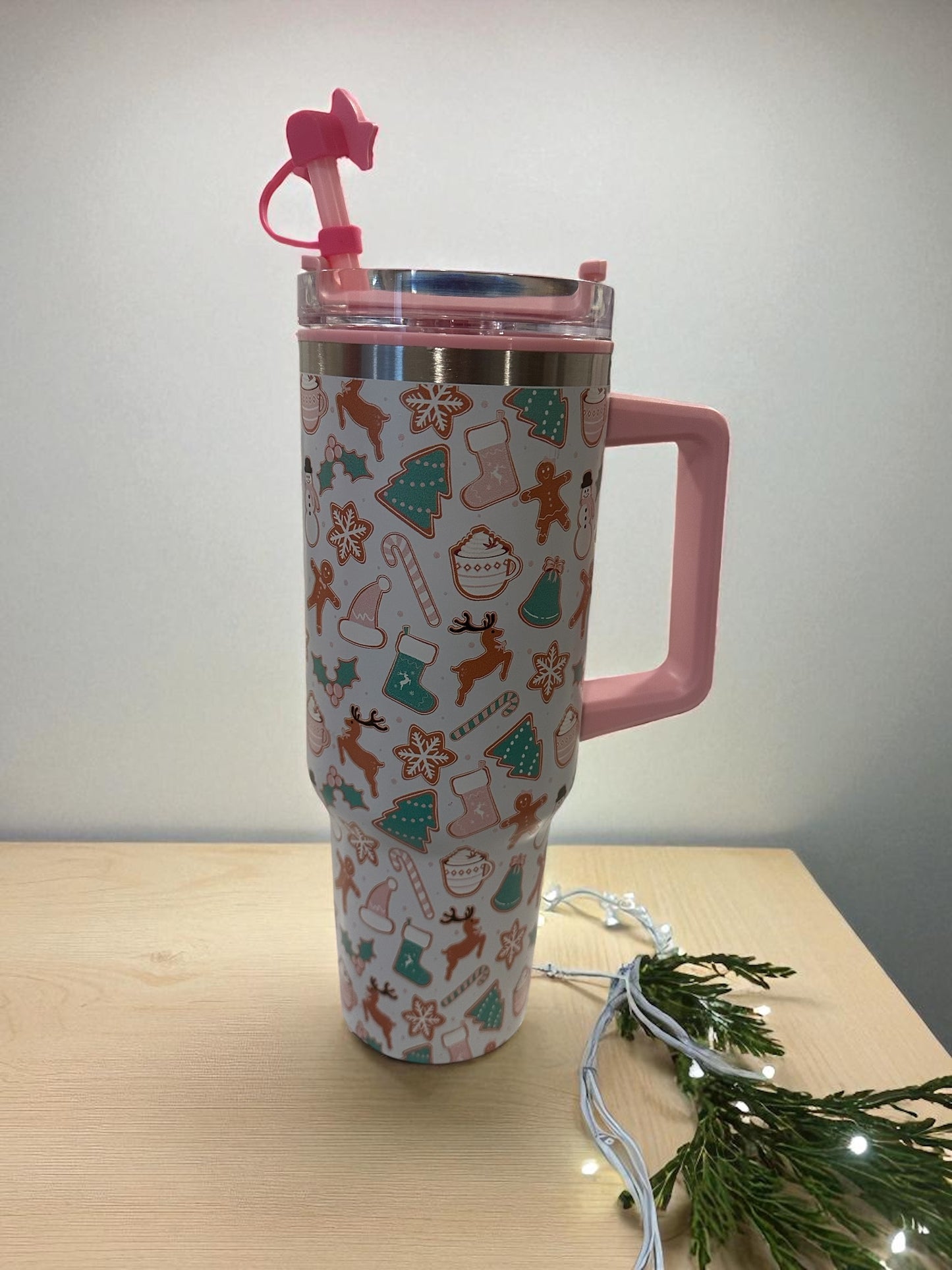 Beautiful large Christmas-style glass