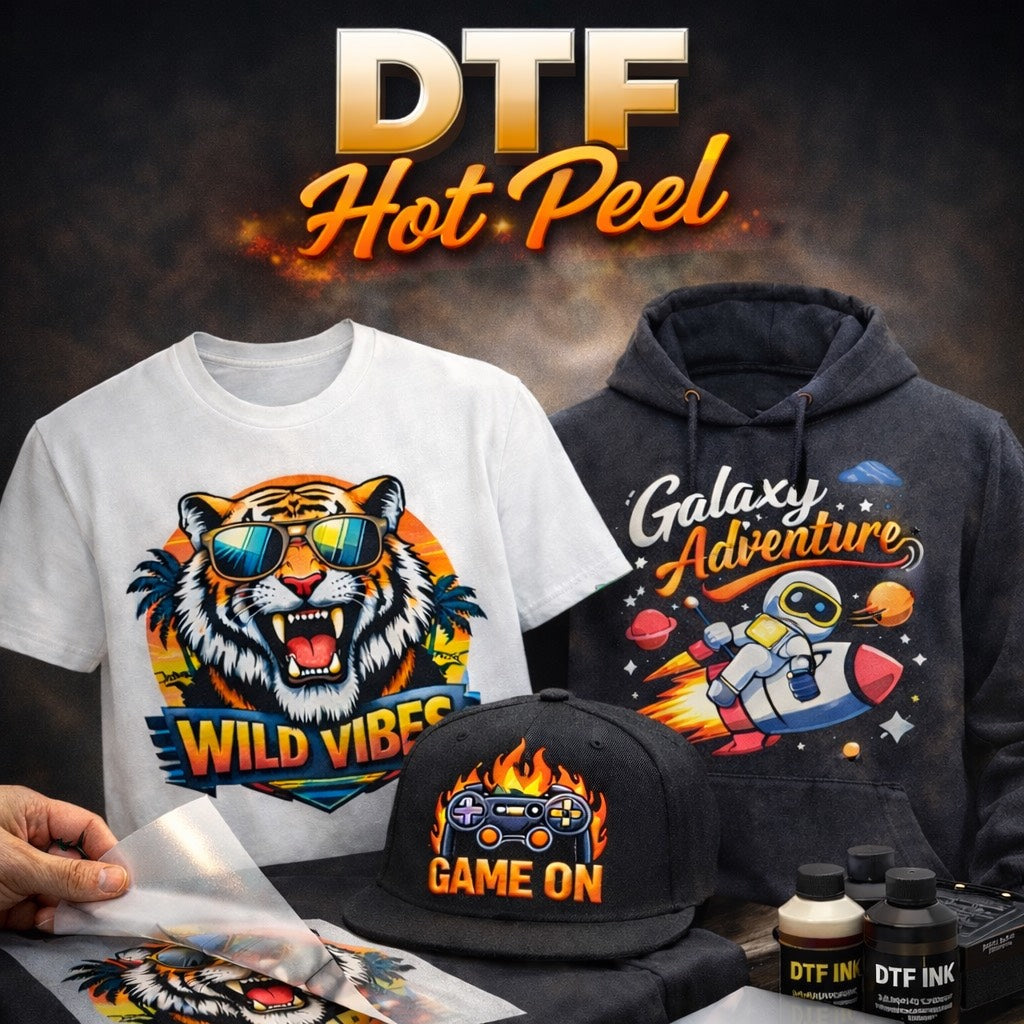 Upload the gang sheet for DTF Transfers Hot Peel