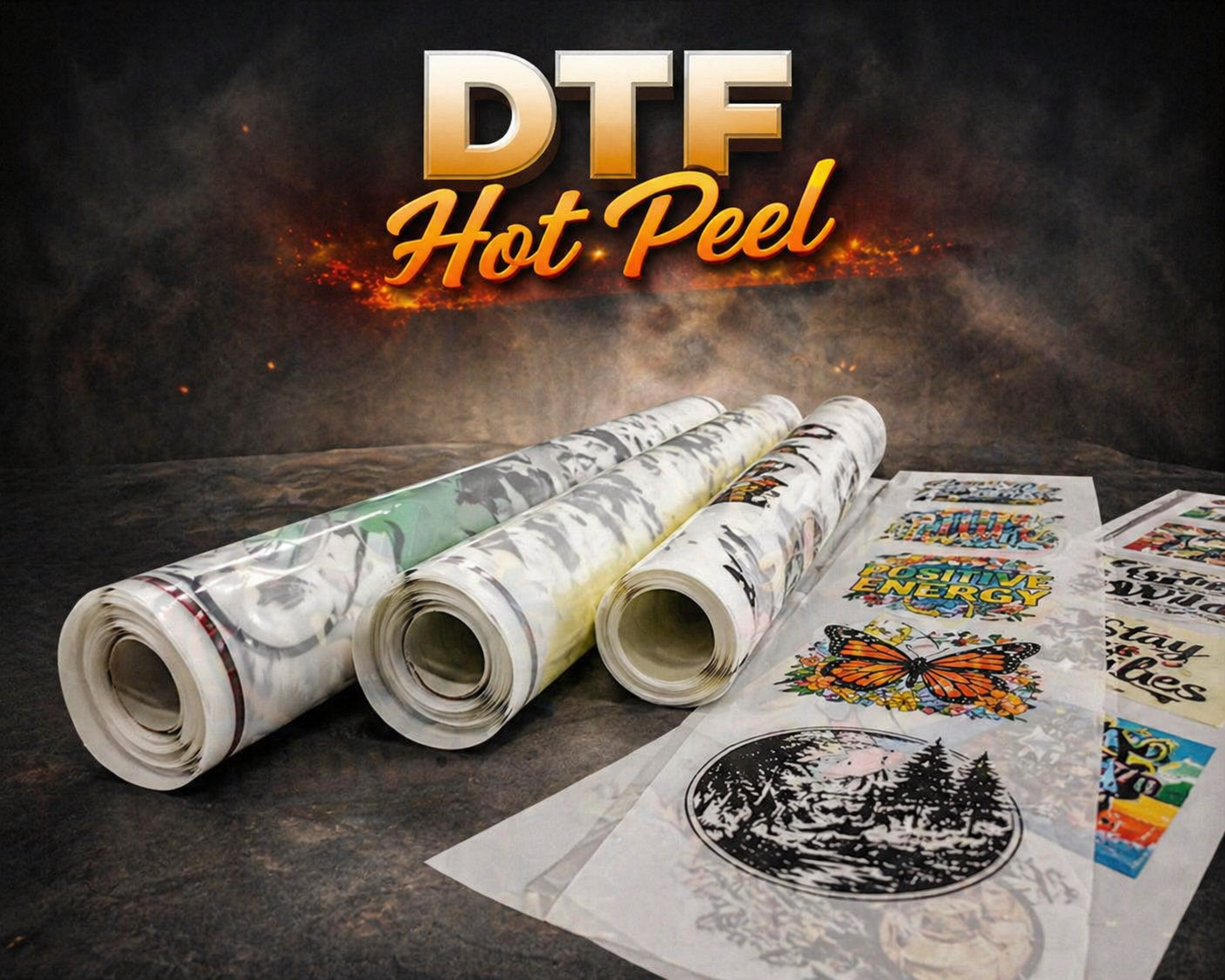 Upload the gang sheet for DTF Hot Peel DTF V2